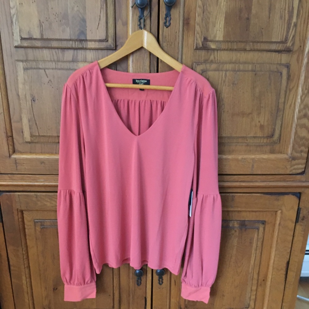 Juicy Couture Black Label Knit Jersey Vneck top